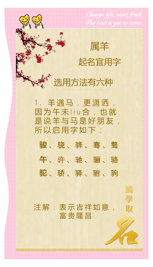 羊年女宝宝取名较好的字 羊年宝宝取名女孩名字大全