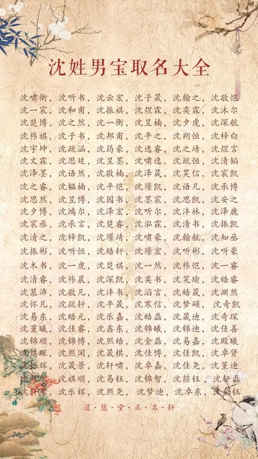 沈杨给宝宝取名字好吗 小宝宝取名字大全集