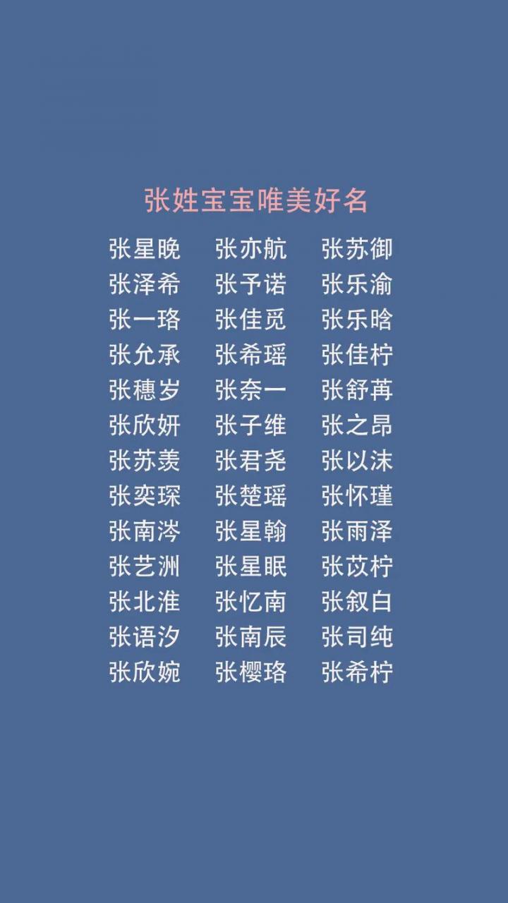 狗年宝宝张姓取名大全男 龙年宝贝取名专用字典