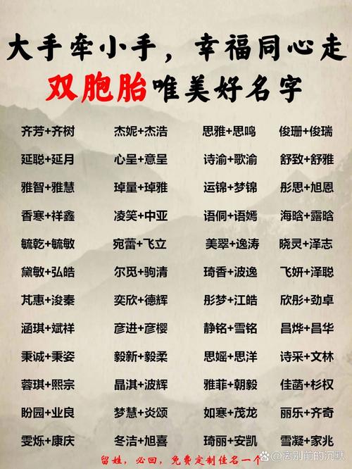 五月兔宝宝双胞胎女孩起名 兔起名大全