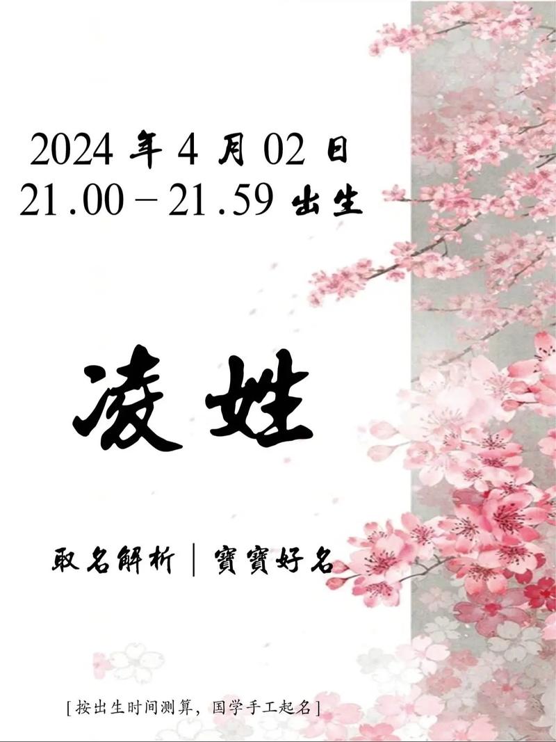 025猪宝宝姓凌取名