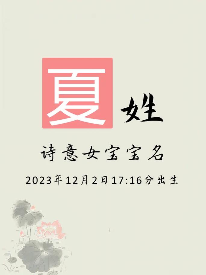 给宝宝起名有寓意的夏文字符名字 男宝名字大全带有夏字