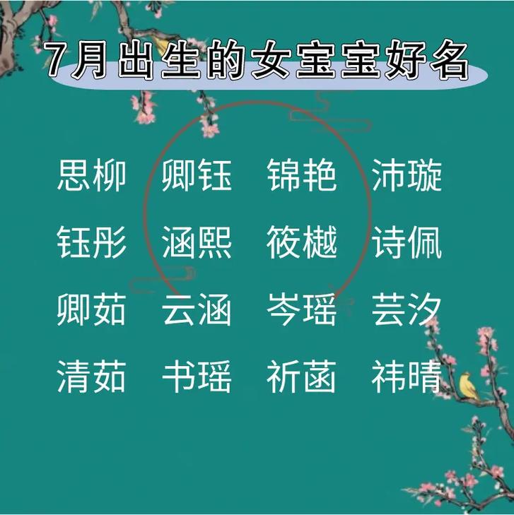 虎年七月生宝宝起名字大全 龙年女宝宝取名书